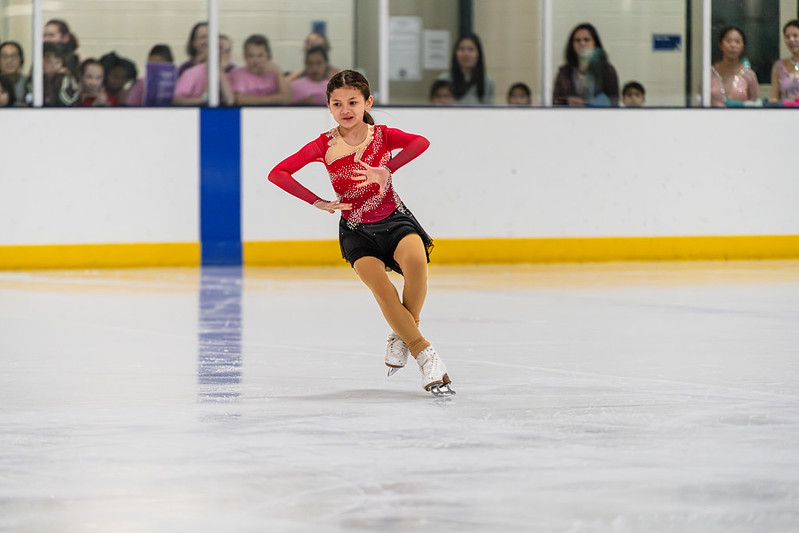 Skater performing an ice dance in the show