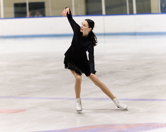 Skater performing in the ice show