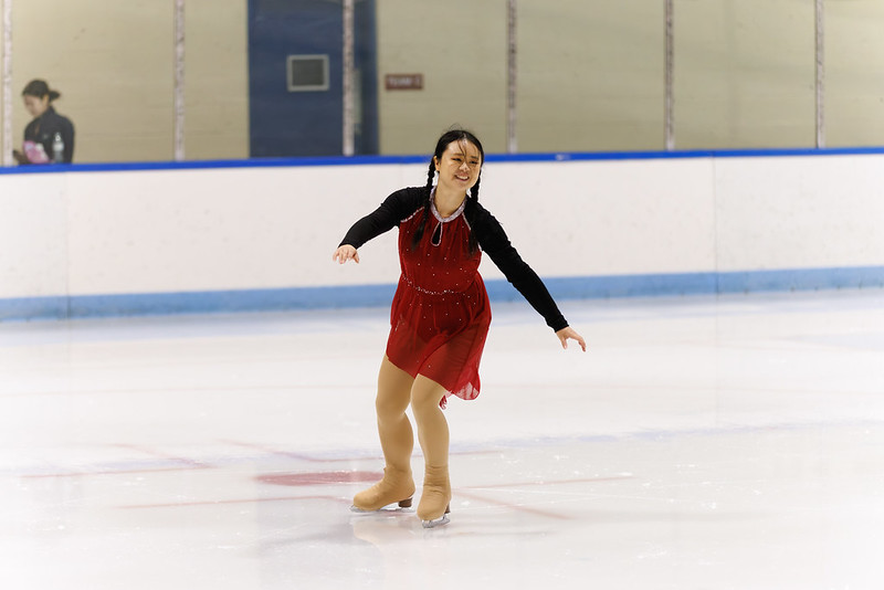 skater performing in ice show