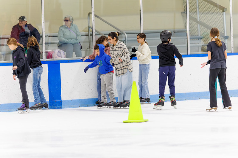 Public skating session at Wheaton Ice Arena