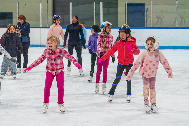 Ice Skaters at Summer Camp