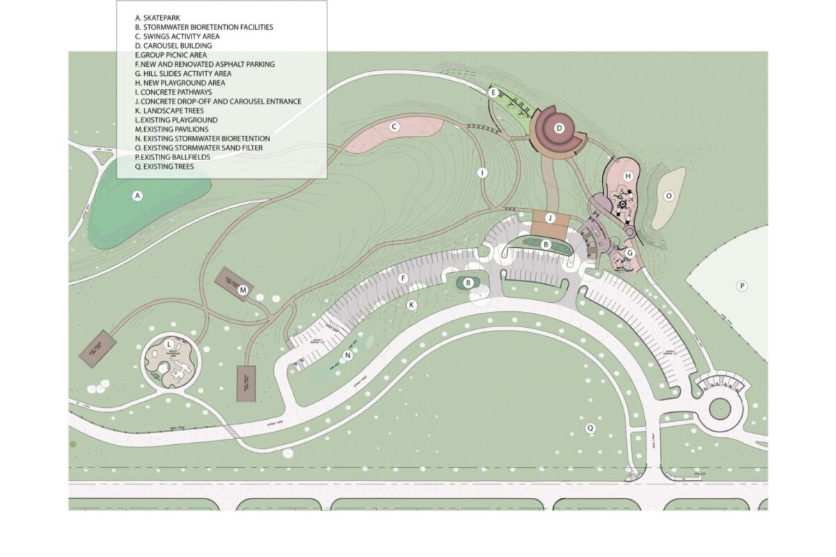 Map of Ovid Hazen Wells Recreational Park Rendering marked see on page for details 