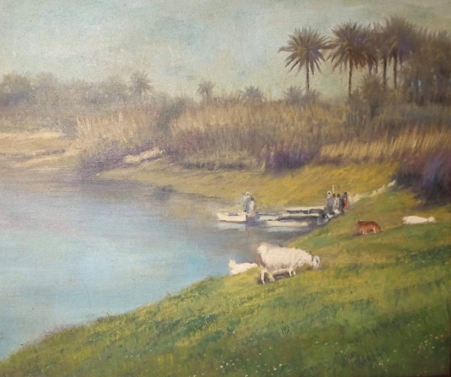 Landscape from Iraq by Ahmed Alkarakhi $650
