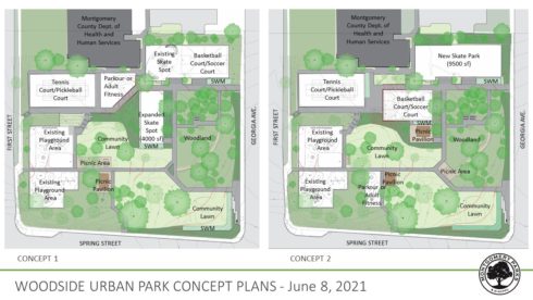 Woodside Urban Park Concept Plans