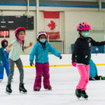 children ice skating