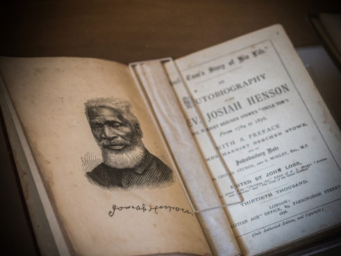 A copy of Reverend Josiah Henson’s biography dated 1876.