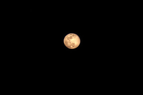 Full moon in the night sky.