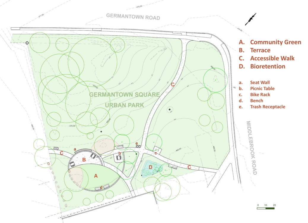 Site Plan Germantown Square Urban Park