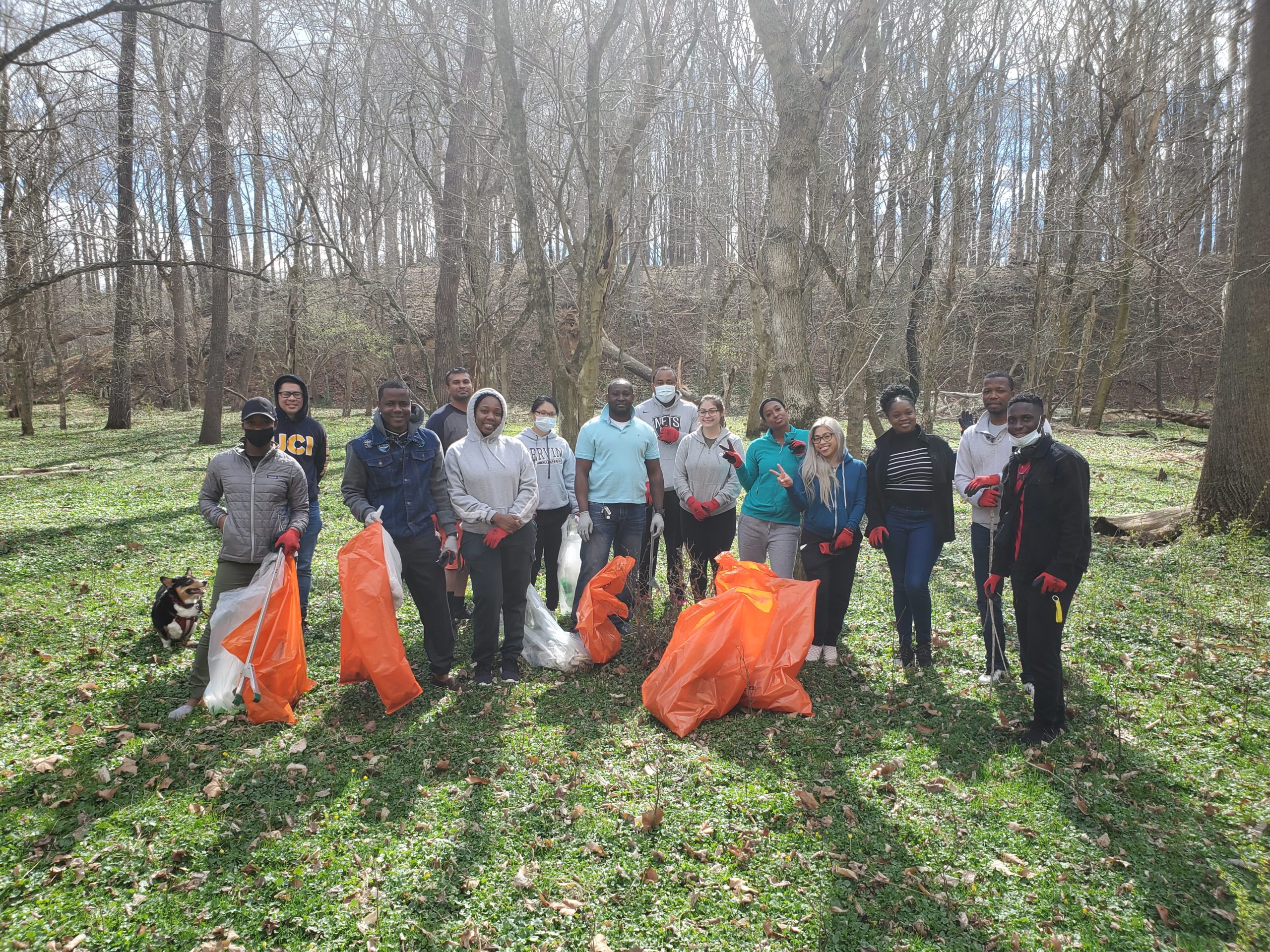 Volunteers removed 33,038  pounds of trash from parks and streams.