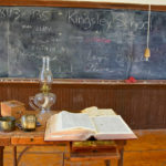 Kingsley Schoolhouse Blackboard and books -FAcebook