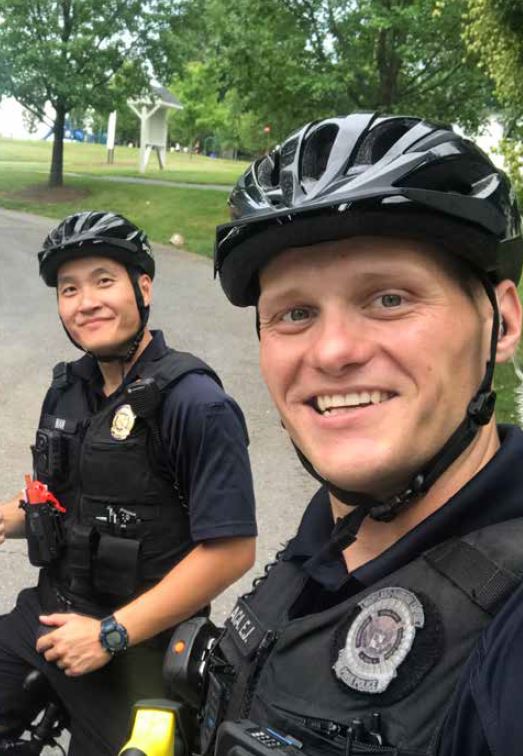 police on bikes
