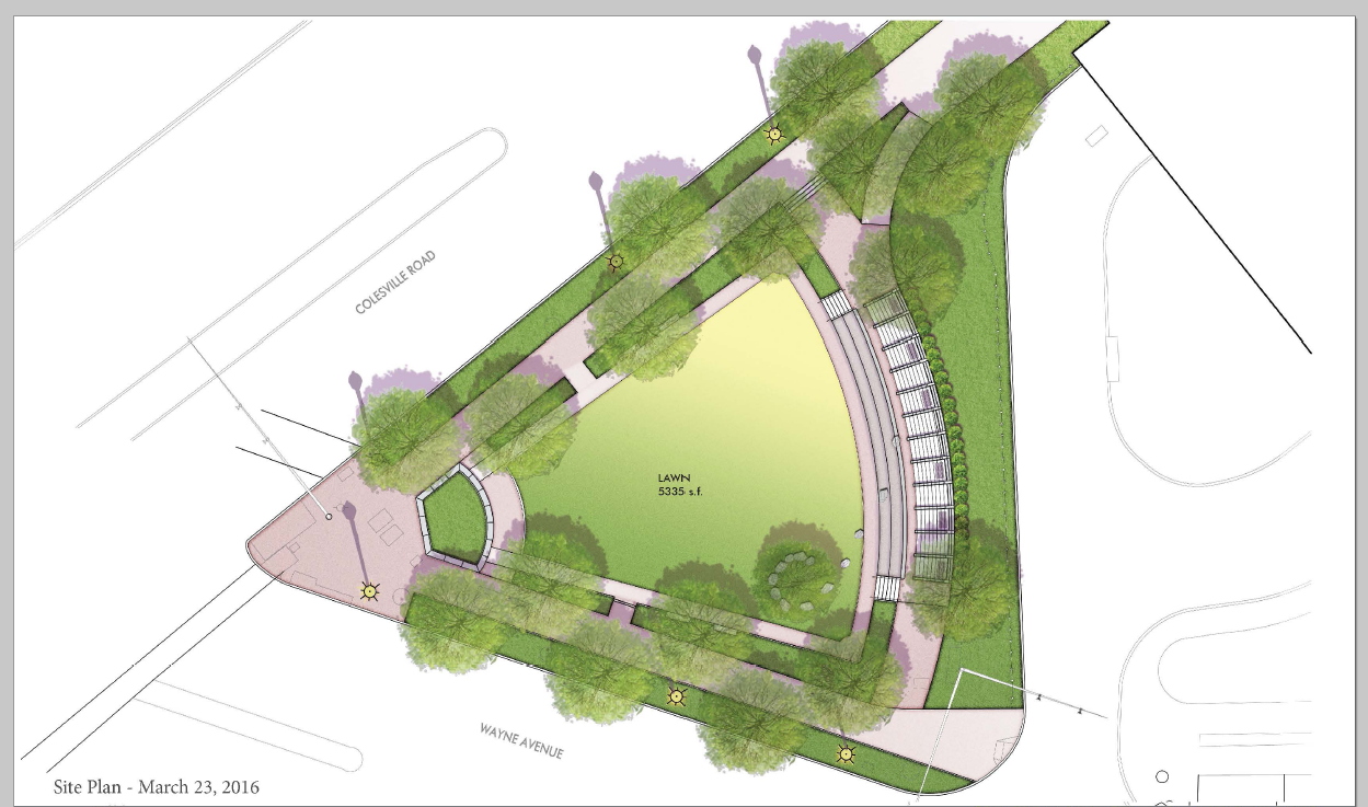 Concept plan of Gene Lynch Urban Park 