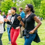 dancers learning the salsa