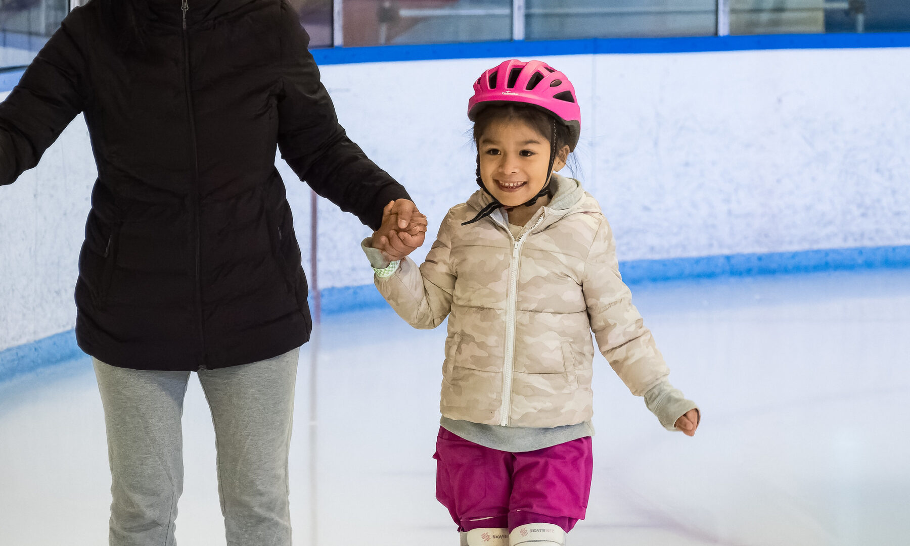 A ice skating child
