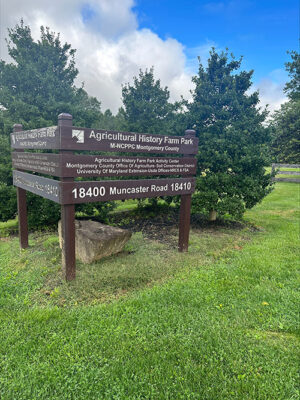 agricultural history park sign