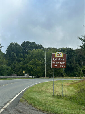 street sign agriculture history farm parks