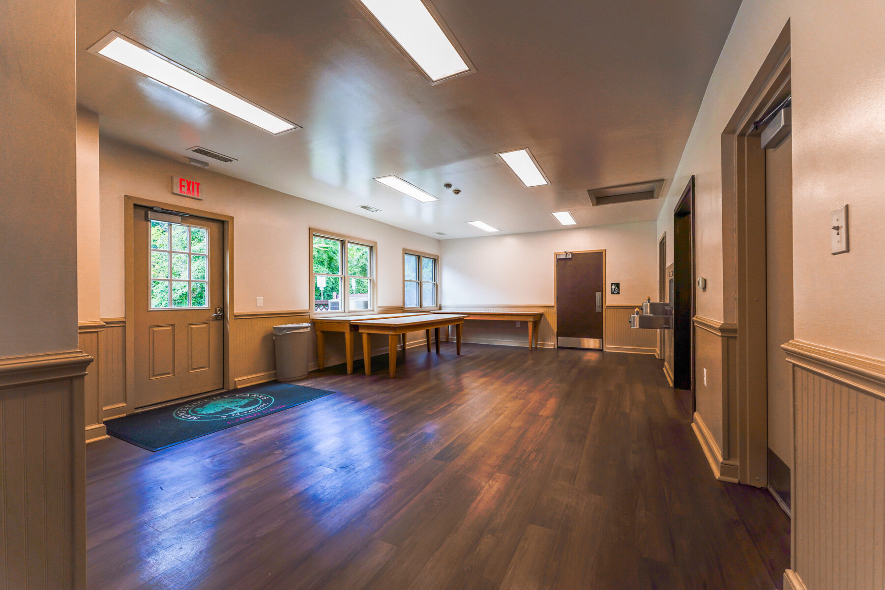 Meadowbrook Park Activity Building interior entrance