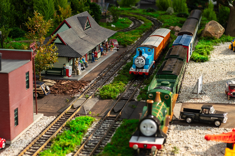 Model Trains on display