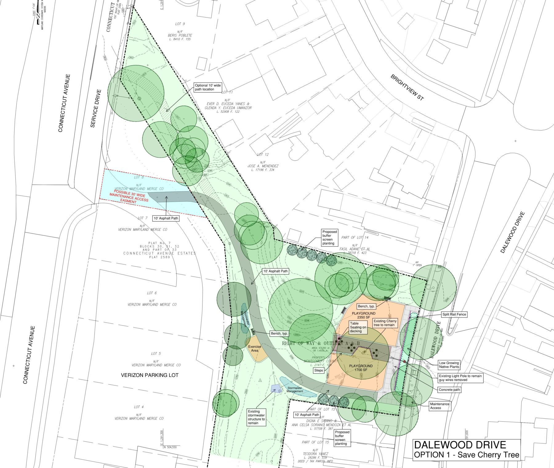 Dalewood Drive Neighborhood Park Montgomery Parks