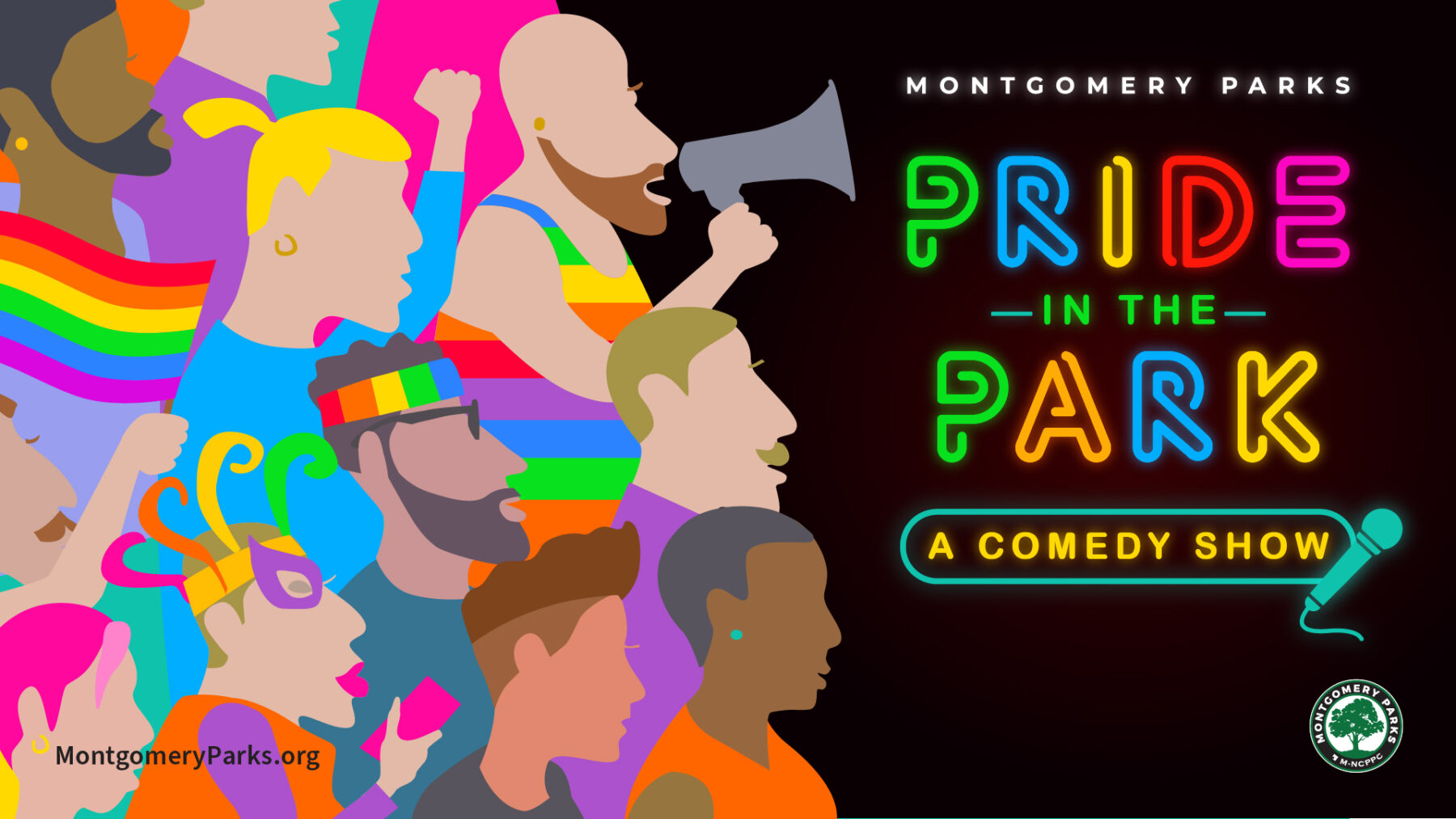 Pride in the Park 2024 Event Graphic