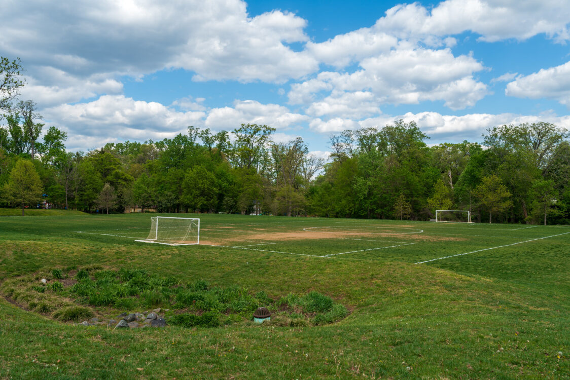 Soccer field at North Four Corners Local Park
