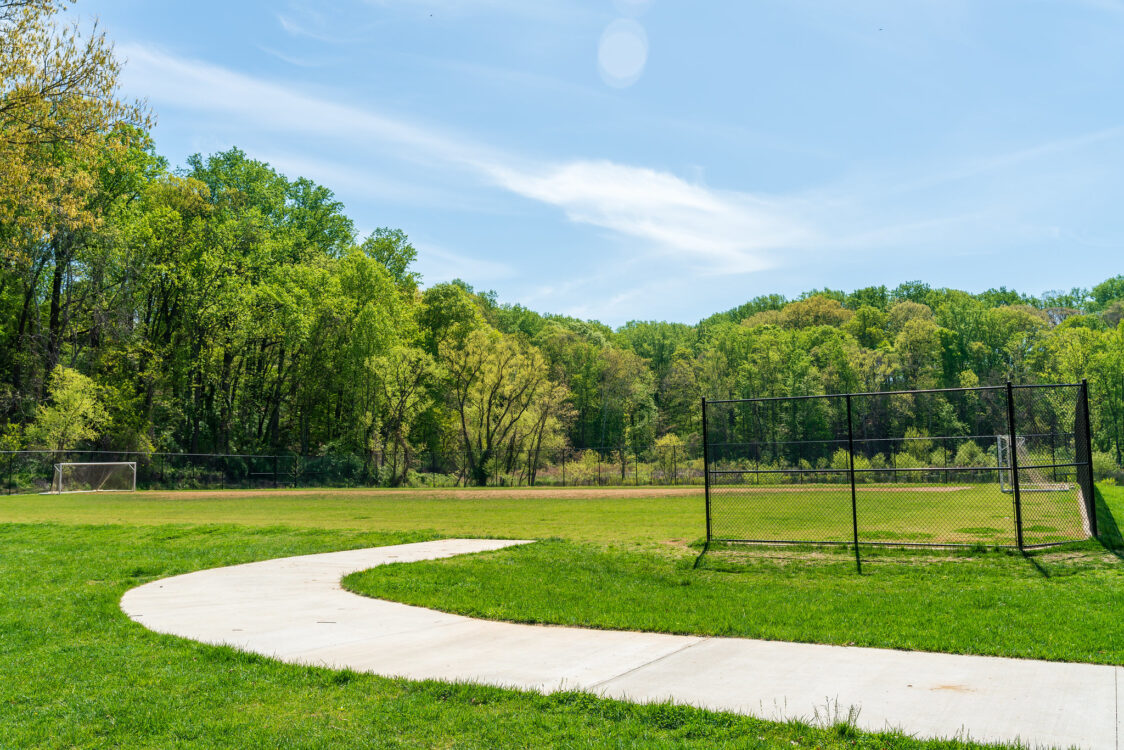 An athletic field at Ken-Gar Palisades Local Park