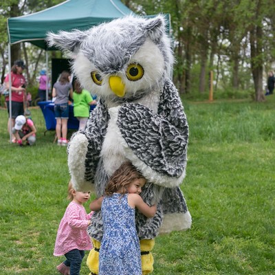 otis the owl mascot at shine brighter together