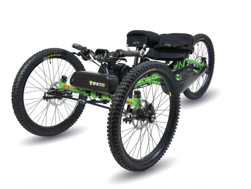 A three wheel adaptive mountain bike