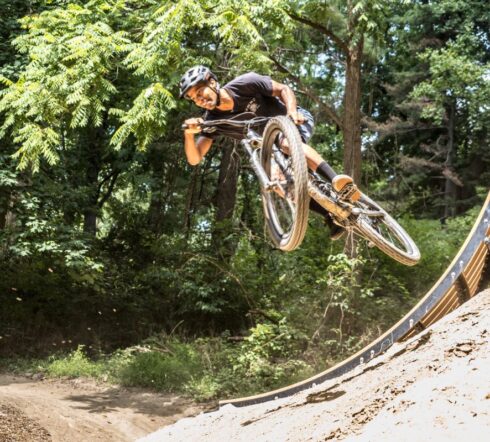 Mountain biker at Gravity Mountain Bike Park