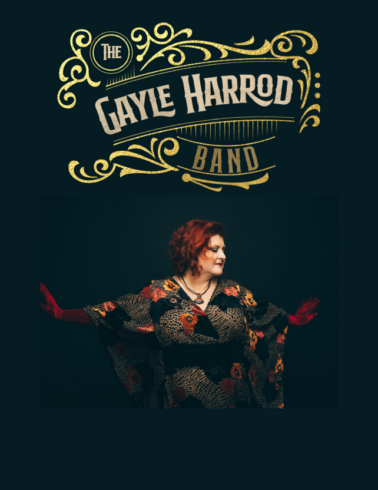 The Gayle Harrod Band logo and photo of Gayle Harrod