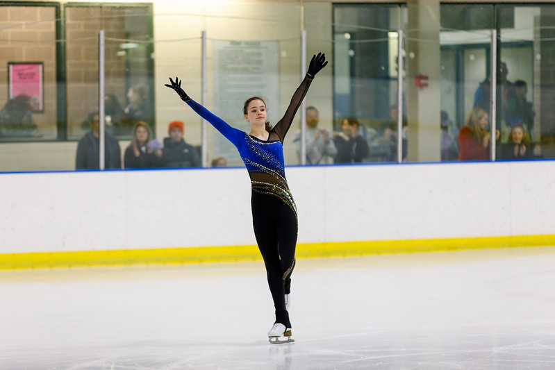 ice skater at wheaton ice arena