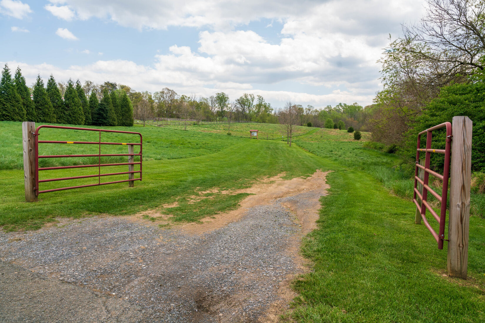 Horse Trailer Camping Entrance Gates at Little Bennett Regional Park