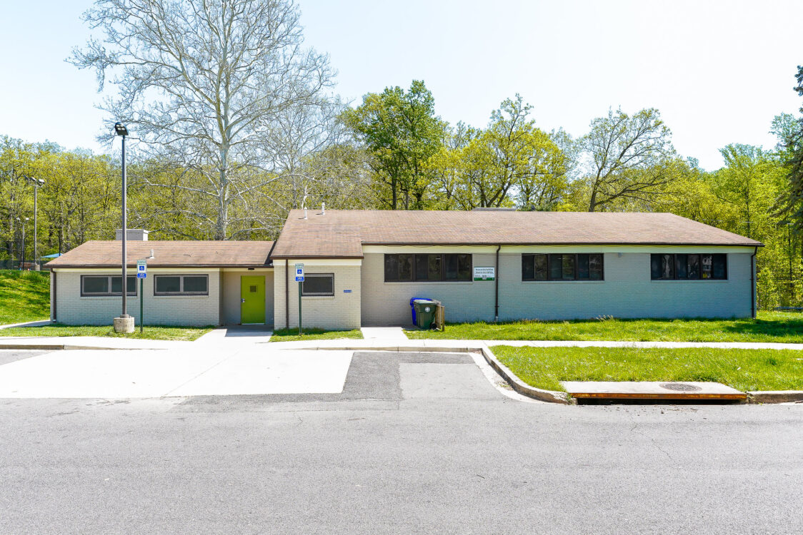 Park activity building located in Glenmont Local Park