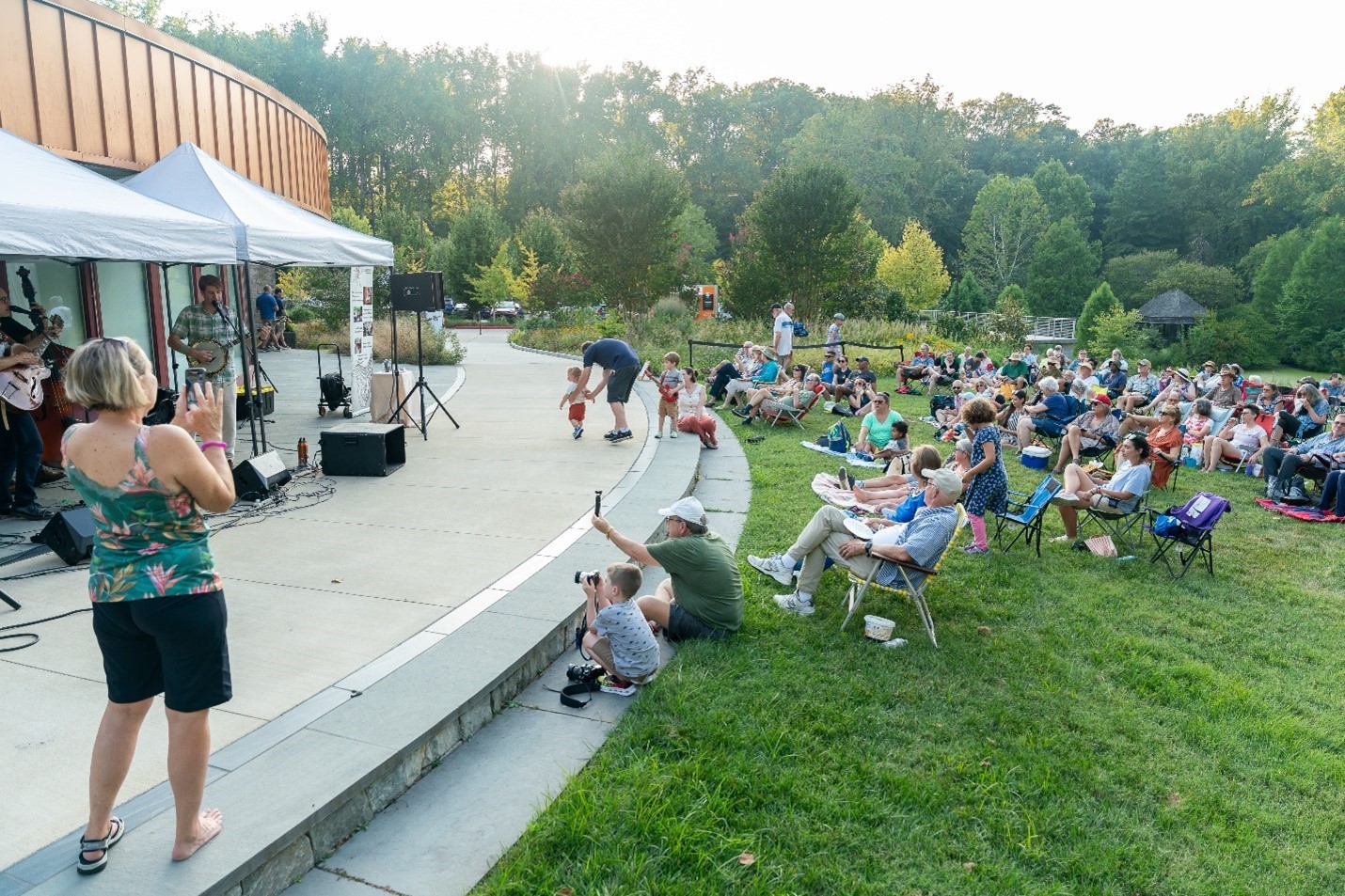 Outdoor event at Brookside Gardens. 