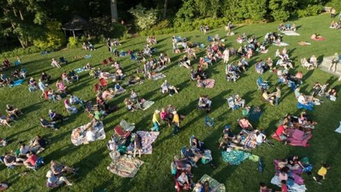 Picnic area and Brookside Gardens.