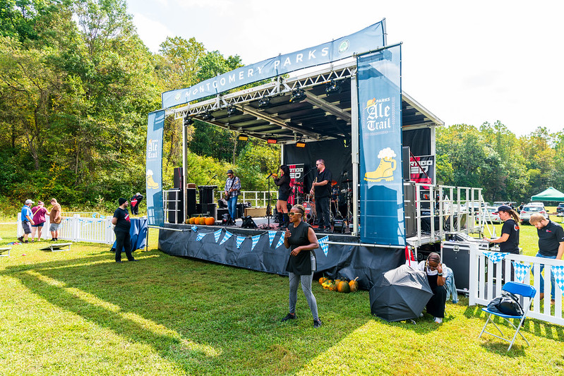 Band performing at Ale Trail on main stage