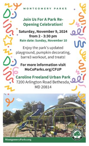 Check calendar for information regarding the Caroline Freeland re-opening celebration