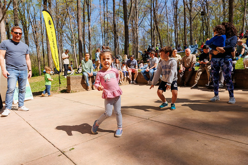 Children dancing at Sunday Serenade 2024