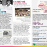image shows text and images from a brochure titled LGBTQ+ Historia: Candados de Montgomery y Prince George's, Maryland