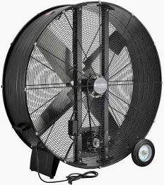 Black drum fan