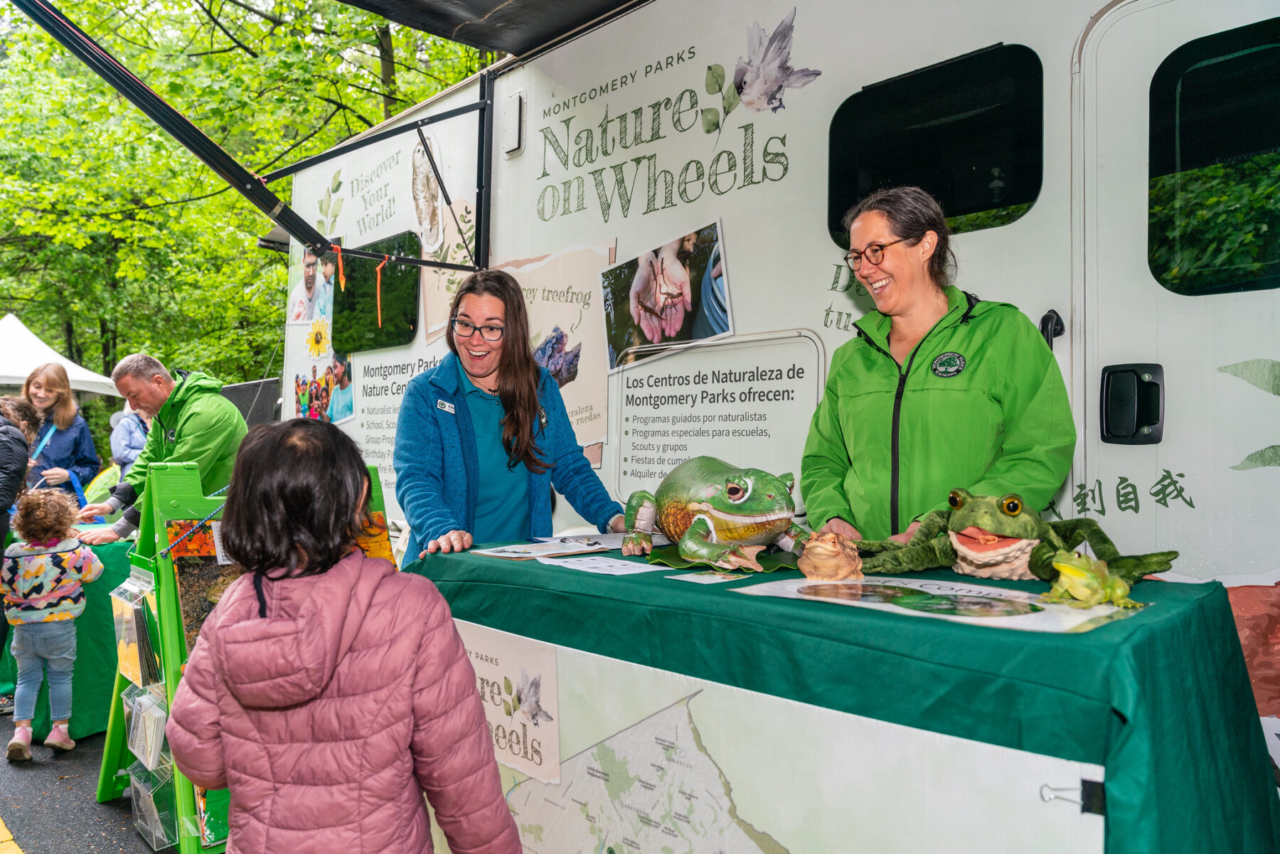 Nature on Wheels mobile nature center at Sligo Creek Fest