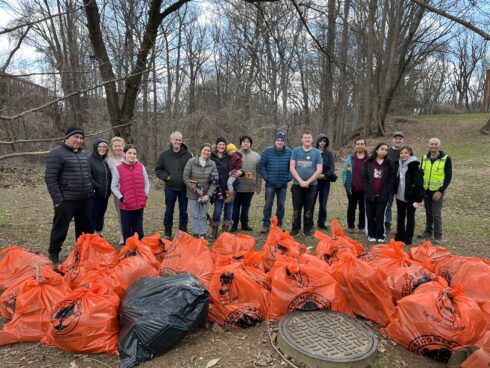 Volunteers after their cleanup at Northwest Branch SVU 3