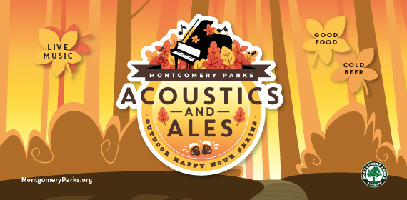 Fall Acoustics and Ales logo with a piano