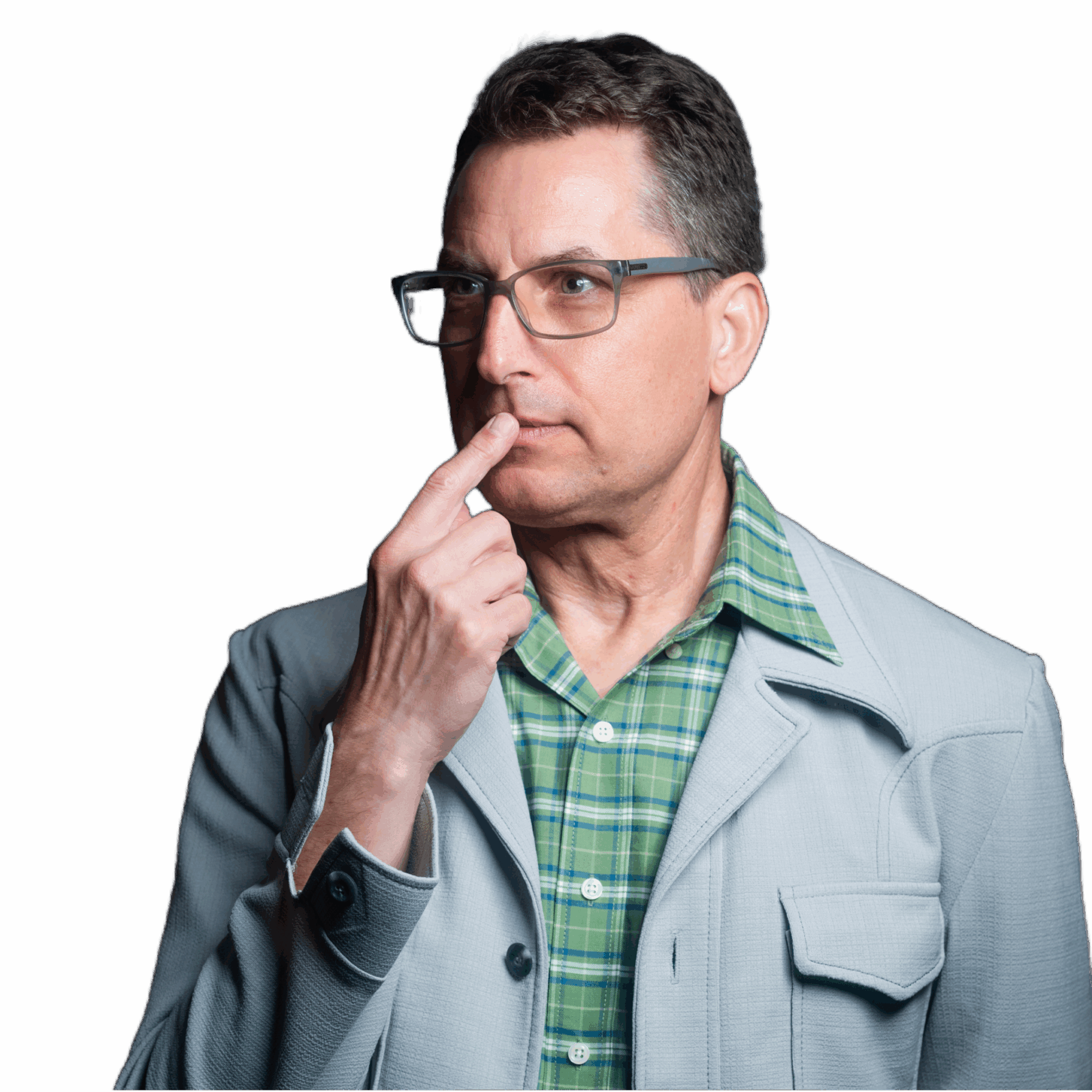 Headshot of comedian Robert Mac