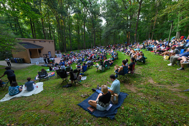 Crowd shot at Cabin John amphitheater