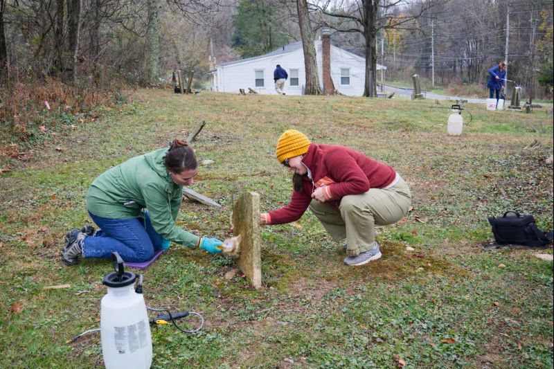 Staff cemetery preservation workshop.