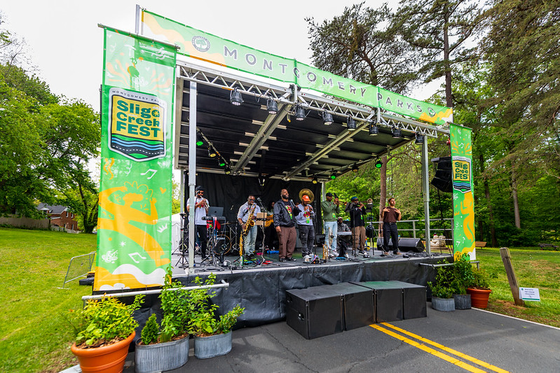 Band plays on main stage at Sligo Creek Fest 2026