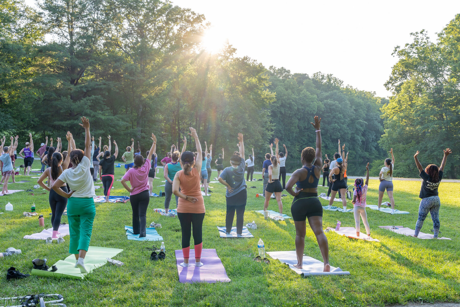 Sunset Yoga at Lake Needwood