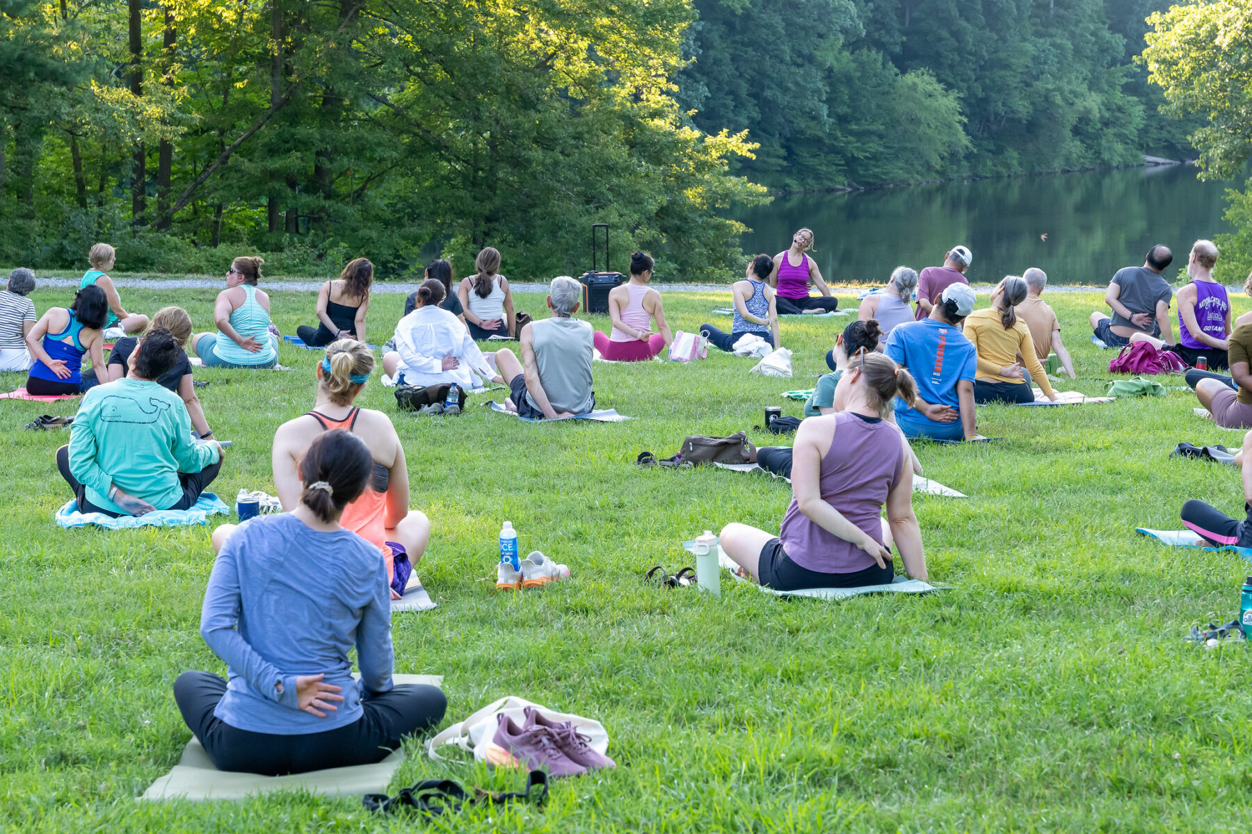 Sunset Yoga at Lake Needwood