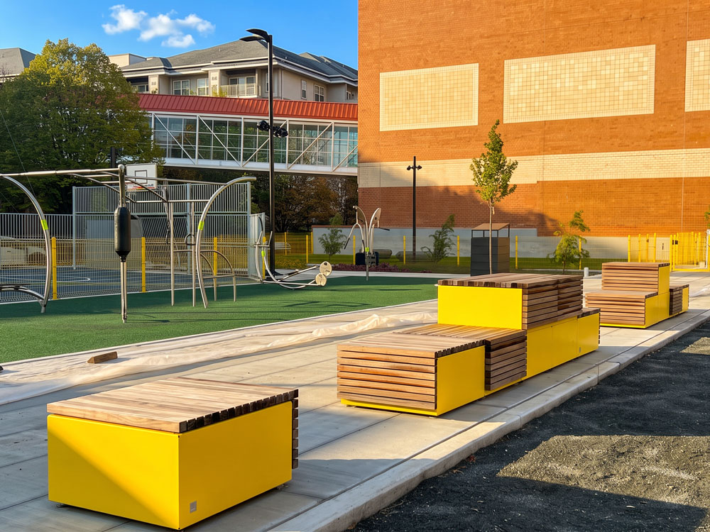 Exercise area at Bottleworks Lane park